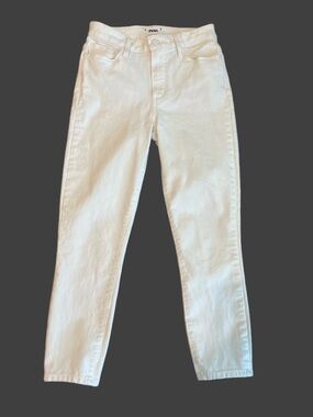 PAIGE Hoxton Crop White High Rise Skinny Jeans Womens size 30